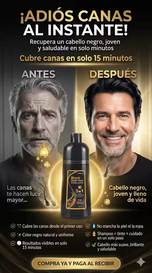 Shampoo Tinte Negro 500 ml