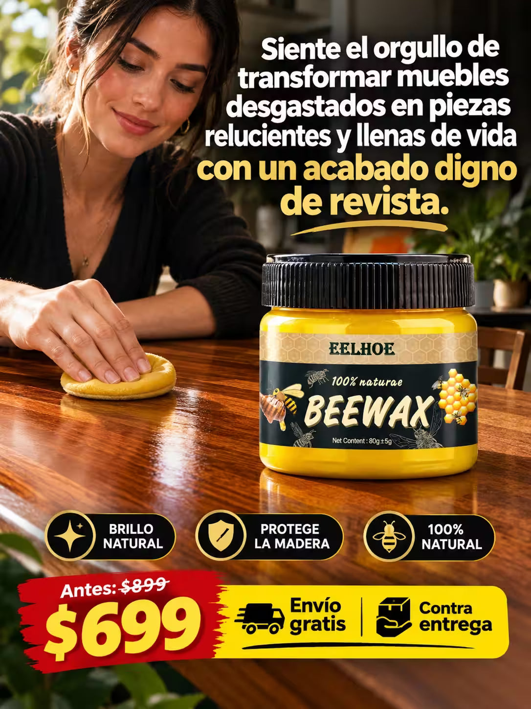 Beewax™ Madera Nueva al Instante
